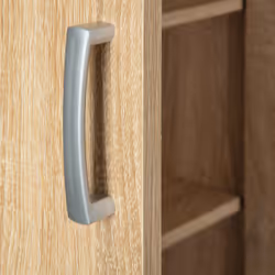 List - Armoire 2 Portes 6 Compartiments Aspect Bois - Marron clair - Vue supplémentaire 6