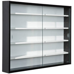 Collect - Vitrine Murale 5 Compartiments Noire et Blanche - Blanc
