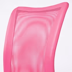 Altobuy - clide - Chaise de Bureau Enfant Tissu Rose et Pieds Chromés - Rose - Vue supplémentaire 6