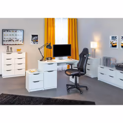 Altobuy - jenny - Chevet 2 Tiroirs Coloris Blanc - Blanc
