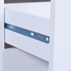 Altobuy - jenny - Chiffonnier 4 Tiroirs Coloris Blanc - Blanc - Vue supplémentaire 4