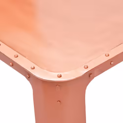 STEEL - Table Basse Rectangulaire Métallique Coloris Cuivre