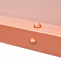 STEEL - Table Basse Rectangulaire Métallique Coloris Cuivre - Vue supplémentaire 4