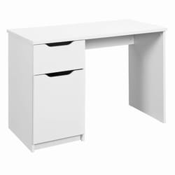 Altobuy - jenny - Bureau 1 Porte 1 Tiroir Coloris Blanc - Blanc