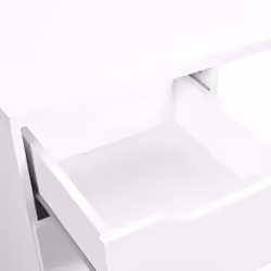 Altobuy - jenny - Bureau 1 Porte 1 Tiroir Coloris Blanc - Blanc - Vue supplémentaire 6