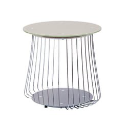 Altobuy 3663738058476 Table à café, latérale et de salon Table basse Forme arrondie