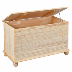 Altobuy - kalisha - Coffre à Jouets Bois Massif Naturel - Naturel