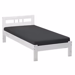 ALASKA - Pack Lit 90x200 + Lattes + Matelas Ibiza