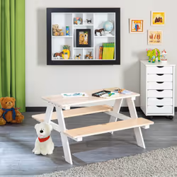 ANDERS - Table avec Bancs pour Enfant