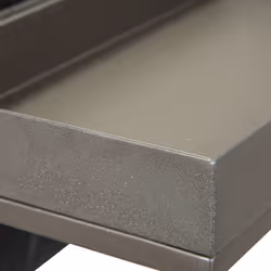 Stacio - Table d'Appoint Grise avec Porte-Brochure