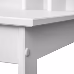 Altobuy - griselda - Bureau Bois Massif Vernis Blanc - Blanc - Vue supplémentaire 7