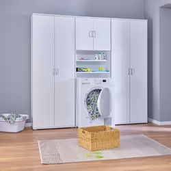 Altobuy - teo - Armoire Multiusage 2 Portes Coloris Blanc