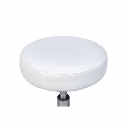 Altobuy - azure - Tabouret Pivotant sur Roulettes Simili Blanc - Blanc