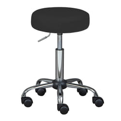 Altobuy - azure - Tabouret Pivotant sur Roulettes Simili Noir - Noir