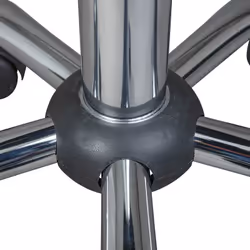 Altobuy - azure - Tabouret Pivotant sur Roulettes Simili Noir - Noir