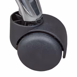 Altobuy - azure - Tabouret Pivotant sur Roulettes Simili Noir - Noir