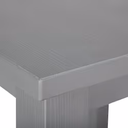 Flix - Table d'Appoint Carrée Bois Massif Vernis Gris - Gris - Vue supplémentaire 4