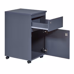 Altobuy - mario - Caisson Bureau Verrouillable 1 Porte 1 Tiroir Gris - Gris anthracite
