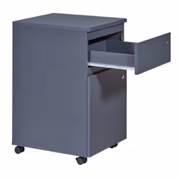 Altobuy - mario - Caisson Bureau Verrouillable 1 Porte 1 Tiroir Gris - Gris anthracite