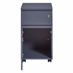 Altobuy - mario - Caisson Bureau Verrouillable 1 Porte 1 Tiroir Gris - Gris anthracite - Vue supplémentaire 4