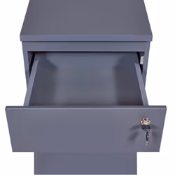 Altobuy - mario - Caisson Bureau Verrouillable 1 Porte 1 Tiroir Gris - Gris anthracite - Vue supplémentaire 7