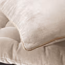Harris - Coussin Déhoussable 45x45cm Velours de Coton Coloris Pampa