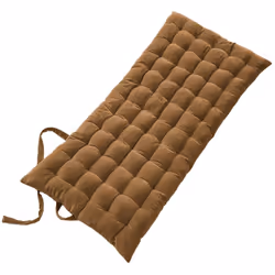 HARRIS - Matelas de Sol 60x120cm Velours de Coton Capitonné Coloris Camel