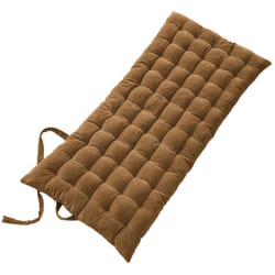 HARRIS - Matelas de Sol 60x120cm Velours de Coton Capitonné Coloris Camel