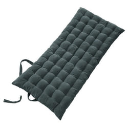 HARRIS - Matelas de Sol 60x120cm Velours de Coton Capitonné Coloris Ardoise