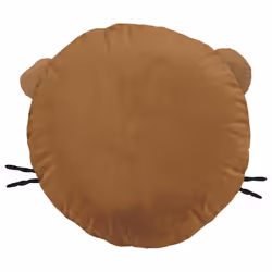Altobuy - derek - Coussin Déhoussable Ø30cm Coton Motif Tigre - Marron