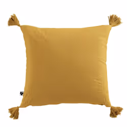 Altobuy 3663738066310, Jaune, Carré, Coussin décoratif