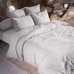 Ourea - Drap Housse 90x190cm Gaze de Coton Nuage
