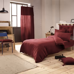Altobuy 3663738066921 housse de couette Bordeaux Coton 140 x 200 cm