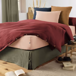 Altobuy 3663738066938 housse de couette Bordeaux Coton 200 x 200 cm