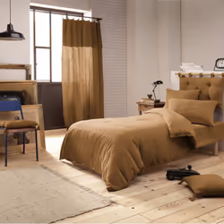 Altobuy 3663738067782 housse de couette Marron Coton 140 x 200 cm