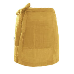 Altobuy - ourea - Demi-Tablier avec Double Poche Gaze de Coton Safran - Jaune
