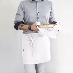 OUREA - Demi-Tablier avec Double Poche Gaze de Coton Chantilly