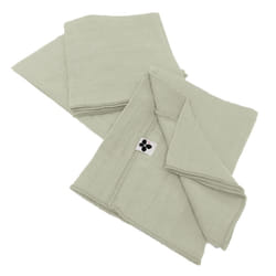 Altobuy - ourea - Lot de 3 Serviettes 40x40cm Gaze de Coton Vert d'Eau - Vert