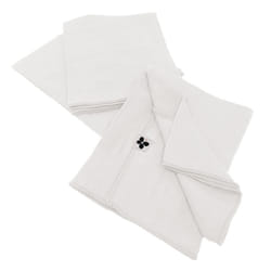OUREA - Lot de 3 Serviettes 40x40cm Gaze de Coton Chantilly