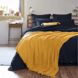 Altobuy 3663738068420 plaid Coton Jaune - Vue supplémentaire 5