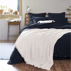 Altobuy 3663738068475 plaid Coton Blanc - Vue supplémentaire 4