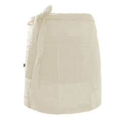 Altobuy - ourea - Demi-Tablier avec Double Poche Gaze de Coton Pampa - Greige
