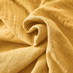 OUREA - Nappe Rectangulaire 150x350cm Gaze de Coton Safran
