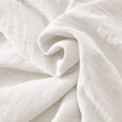 OUREA - Nappe Rectangulaire 150x350cm Gaze de Coton Chantilly