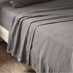 Altobuy 3663738069328, Drap de lit, Coton, 240 x 300 cm, Gris, Inde, 360 mm