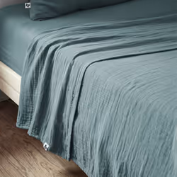 Altobuy 3663738069366, Drap de lit, Coton, 240 x 300 cm, Bleu, Inde, 360 mm