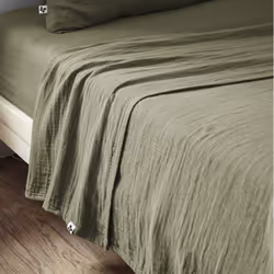Altobuy 3663738069557, Drap de lit, Coton, 270 x 300 cm, Vert, Inde, 360 mm