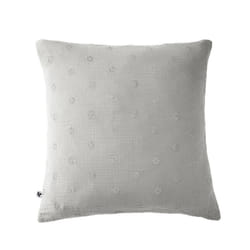 OUREA MOTIF - Taie d'Oreiller 60x60cm Gaze de Coton Nuage à Fleurs Ajourées