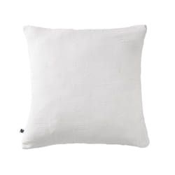 OUREA MOTIF - Taie d'Oreiller 60x60cm Gaze de Coton Chantilly à Fleurs Ajourées