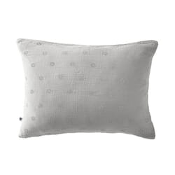 OUREA MOTIF - Taie d'Oreiller 50x70cm Gaze de Coton Nuage à Fleurs Ajourées